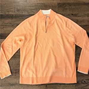 Tommy Bahama Men's Peach Zip-Up Sweater